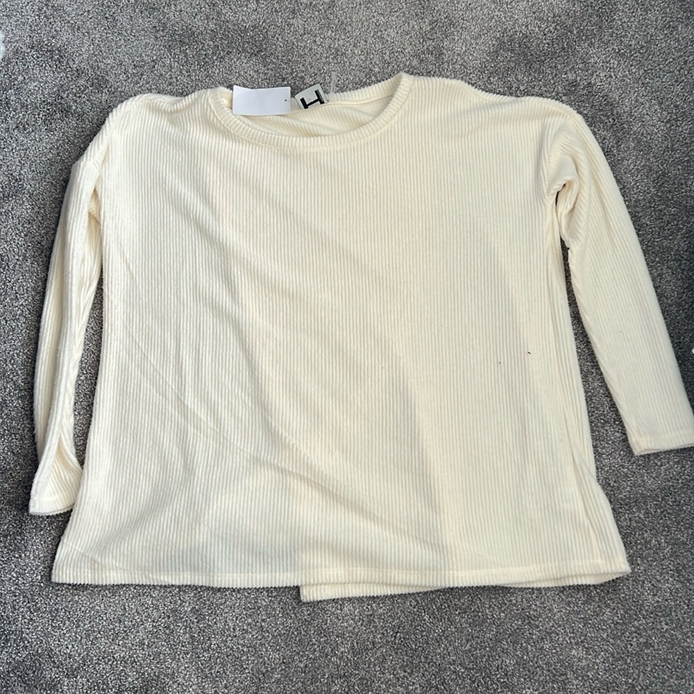 H by Bordeaux  Long Open Back Sweater